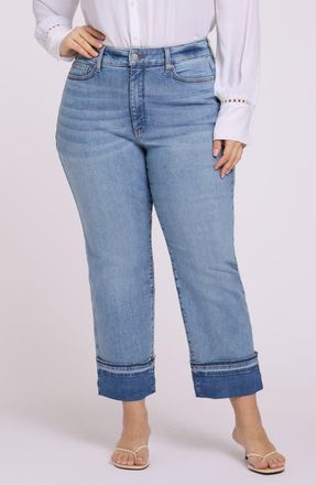 NYDJ Bailey High Waist Release Hem Cuff Ankle Jeans in Mist Springs at Nordstrom, Size 20W