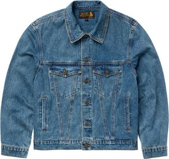 One Of These Days Denim Trucker Jacket - Heren - Spijkerjassen - Blauw - L - Denim - Jassen