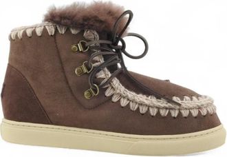 Mou Enkellaars - Heren - Winterlaarzen - Bruin - 42 EU - Leer - Schoenen