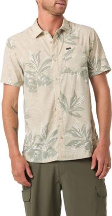O'Neill TRVLR Perforated Short Sleeve Performance in Light Khaki at Nordstrom, Size Xx-Large