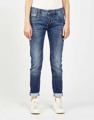 Gang 5-Pocket-Jeans GANG 94GERDA, Damen, Gr. 26, N-Gr, precious wash, Denim/Jeans, Obermaterial: 79% Baumwolle, 20% Polyester, 1% Elasthan, regular fit nor