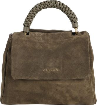 Orciani Structured Suede Shoulder Bag