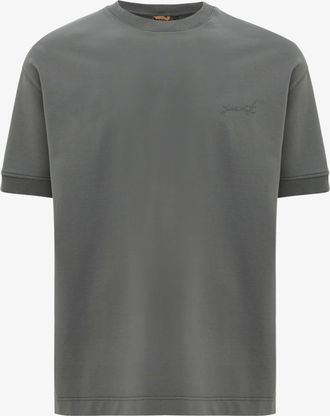 Genti Stretch T-shirt | Donkergrijs