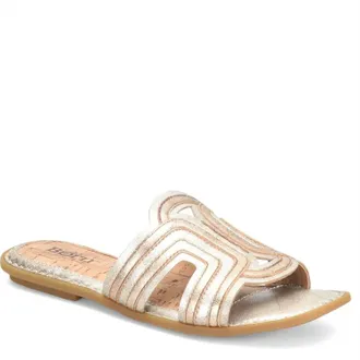 Born Womens Hyannis Slide In Light Gold