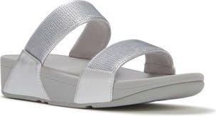 FitFlop Lulu Sequin Slide Sandal in Silver at Nordstrom Rack, Size 10