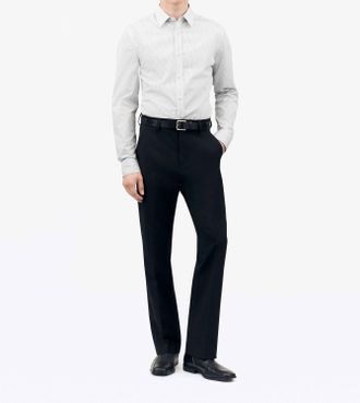 Tiger Of Sweden Adley Pinstriped Dress Shirt In Pure White