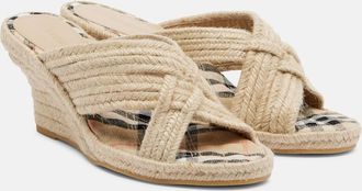 Burberry Woven espadrille wedges