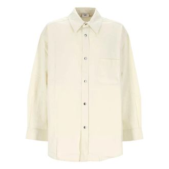 Autry Unisex Katoen Room Overshirt Jas - Heren - Casual Overhemden - Wit - L - Katoen - Overhemden