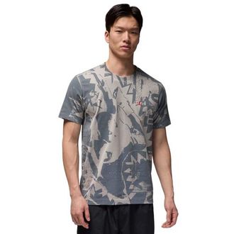 Nike Jordan Mens Core Blank Short Sleeve Crew GEL ASW - - Medium Grey / Cool Grey / Gym Red Size 3XL