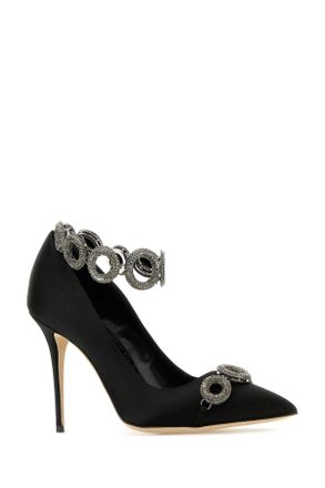 Manolo Blahnik Istera3242835 Blck Fabric ( Vi Scarpe Con Tacco High Heel Shoes