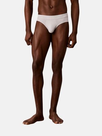 Calvin Klein Set di tre slip in cotone stretch con fascia logata in vita
