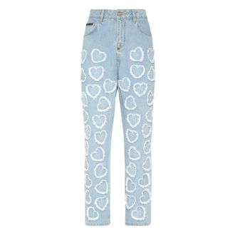 Philipp Plein Dames, Jeans, Blauw, Maat: W28 Denim