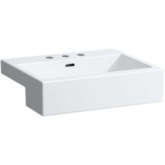 Laufen Laufen - Living City lavabo semi-encastr&eacute;, avec trop-plein, 3 trous