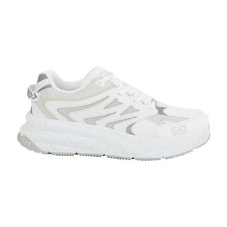 Emporio Armani Sonic Dart Crusher Sneakers - Heren - Sneakers - Wit - 45 1/3 EU - Polyester - Schoenen