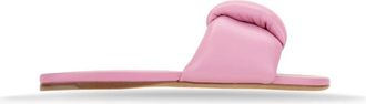 Miu Miu Slippers - Dames - Sandalen - Roze - 39 1/2 EU - Leer - Schoenen