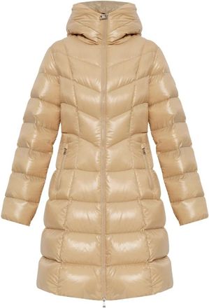 Moncler Marusse Down Jacket - Dames - Dons jassen - Beige - M - Leer - Jassen