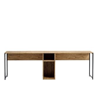 Concept Usine Escritorio de madera para 2 personas con nichos