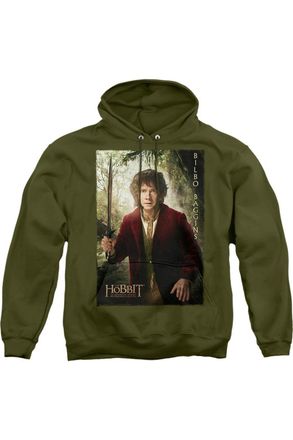 Gildan The Hobbit Bilbo Poster Adult Pull Over Hoodie / Hooded Sweatshirt