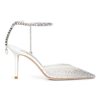 Jimmy Choo London Pumps, female, White, Size: 10 US Saeda 85 Pump