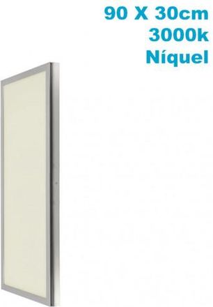 Fabrilamp Fabrilamp - Fab A65890103 Panel Superficie 72w 3000k Niquel Satinad 30x90x2,3 5760lm Tolstoi