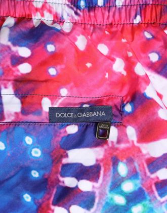 Dolce & Gabbana Multicolor Neon Print Polyester Shorts Mens Swimwear