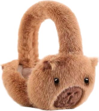 Generic Ear Warmers - Plush Cartoon Capybara Earmuffs - Comfortable Foldable Warm Earmuffs | for Outdoor Sports Skiing Snowboarding Cold Weather Fall Motorcyc