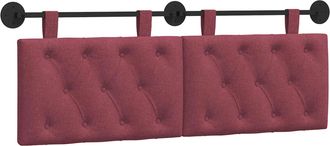 vidaXL Cabecero Colgante Rojo Vino Tela Vidaxl