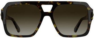 Kendra Scott Elisa 57mm Gradient Aviator Sunglasses in Tokyo Tortoise at Nordstrom