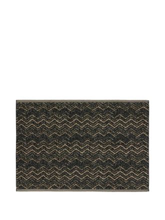 Missoni Home zigzag patterned bath mat rug (60cm x 90cm) - unisex - Cotton - One Size - Brown