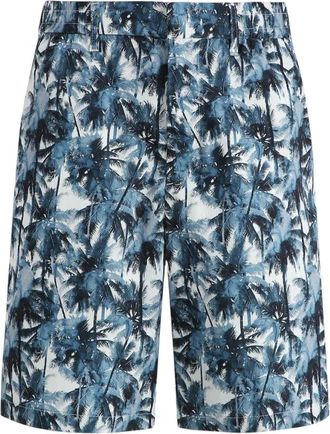 A|X Armani Exchange Korte Broeken, Heren, Veelkleurig, W33, Katoen, Graphic-print Shorts