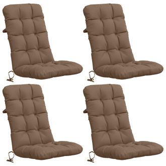 vidaXL Cojines Para Sillas De Respaldo Alto En 4 Piezas Vianen 4 Pcs Vidaxl