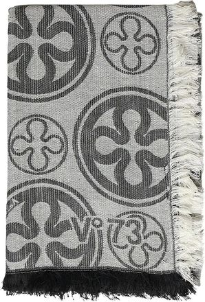 V&deg; 73 logo-intarsia scarf - women - Polyester - One Size - White