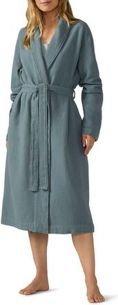Coyuchi Adriatic Organic Cotton Robe in River at Nordstrom, Size Medium