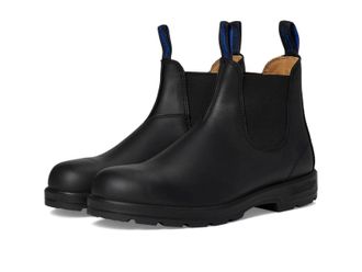 Blundstone 566 Boots Mens Black Leather Round Toe Ankle Chelsea ZOGG3534