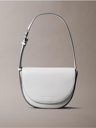Calvin Klein Womens Archive Hardware Saddle Bag - Grey