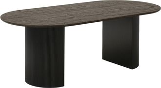 Moloo Mesa de comedor para 6/8 personas 210 cm marr&oacute;n oscuro