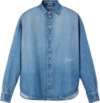Jacquemus Light Blue Cotton Denim De-Nimed Simon Shirt