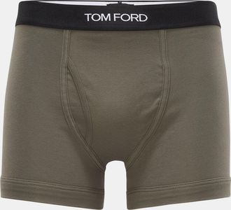 Tom Ford Herren - Boxershorts oliv