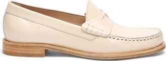 Stuart Weitzman Lottie Loafer - Dames - Loafers - Beige - 39 EU - Linnen - Schoenen