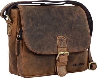 STILORD Lucian Small Vintage Leather Shoulder Bag for Women Men Cross Body Bag for 10.1 Inches Tablet Ipad Hand Bag in genuine Leather, Colour:colorado - brow