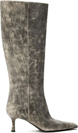 Alexander Wang 65 mm Vera Tube leren laarzen - Grijs