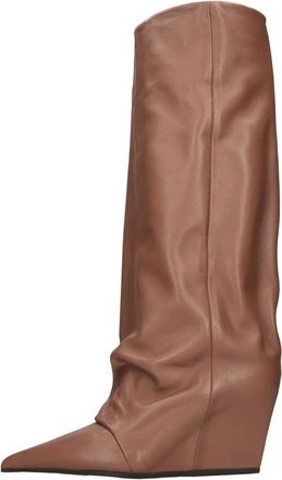 Vic Mati&eacute; Schoenen, Dames, Bruin, 39 EU, Leer, Laarzen