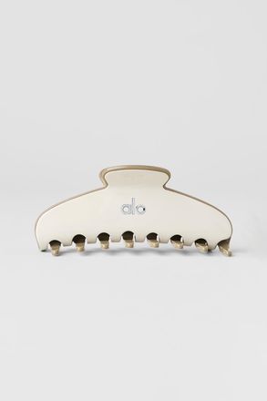Alo | Outline Claw Clip in Bone/Light Cocoa Beige