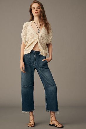 LE JEAN Petite Utility Barrel Pants