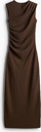 H&M Drapiertes Bodycon-Kleid - Beige