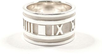 Tiffany & Co. Atlas Silver Silver 925 Band Ring (Pre-Owned)
