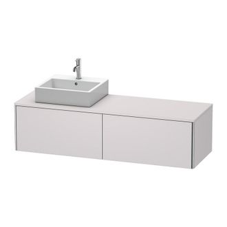 Duravit Mueble De Pared Duravit Xsquare 160,0 X 54,8 Cm, 2 Cajones Xs4904l, Color (frente/cuerpo): Blanco Lila Seda Laca Mate - Xs4904l8787