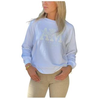 Aeronautica Hoodies & sweatvesten, Dames, Wit, L, Katoen, Sweatshirts & Hoodies