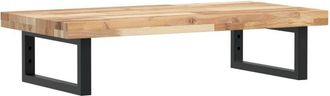 vidaXL Estante de lavabo de pared acero y madera maciza de acacia vidaXL