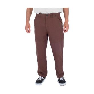 Hurley Industry Relaxed Pant - Heren - Straight fit broeken - Bruin - W31 - Katoen - Broeken